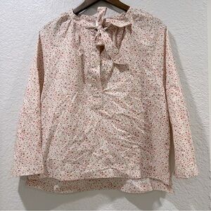 The little Project Floral Tie Neck Blouse Size XS